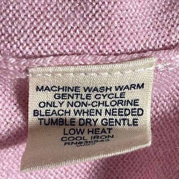 Vintage G.H. Bass & Company sweater Womens Sz M scoop neck ultra soft Hong Kong - Picture 10 of 11